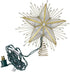 Kurt Adler 10-Light Capiz and Wire Snowflake Christmas Treetop, 10-Inch, Silver...