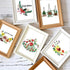 Louise Maelys Flower Embroidery Kit for Beginner Hand Embroidery Starter Kit with Sayings Stamped Cross Stitch Needlepoint Kits for Adults...