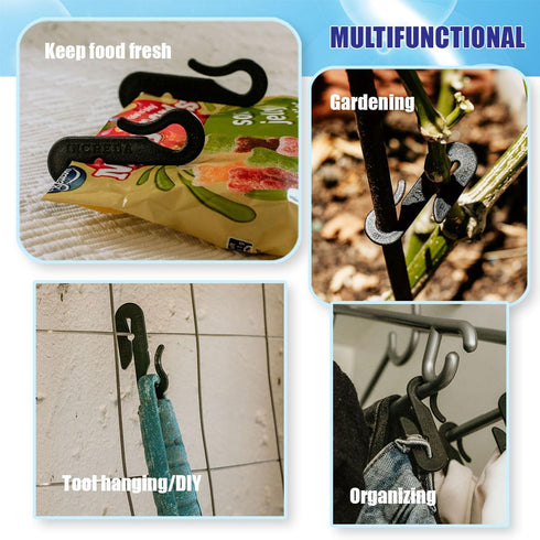 Increda-Clip Plastic Clothes Pins: Weather-Resistant, Heavy Duty Clothespins - Laundry Clips also great for Gardening Plant Support, Bulk 60-Pack ...