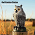 SolisConvene Fake Owl Garden Statue Fake, Owl Scarecrow Sculpture to Frighten Birds, Plastic Owls Devices to Scare Birds Away for Outdoor Decor,Ho...