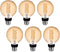 6 Pack G25/G80 Globe LED Light Bulbs, 6W Dimmable 60 Watt Equivalent LED Edison Bulbs, Warm White 2500K, 600LM, E26 Base, Clear Glass Edison LED B...