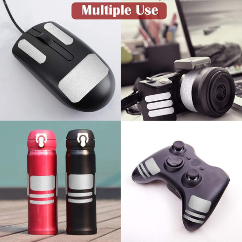 8 Pieces Cell Phone Grip Tapes Stickers Anti-Slip Grip Rubberized Decal Stickers Adhesive Traction Grip Decal Stickers Anti-Slip Textured Phone Ta...