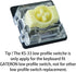 GATERON KS-33 Low Profile Banana Keyboard Switches, Tactile 65gf 3 Pin RGB LED Factory Pre-lubed for MX Mechanical Keyboard (35PCS)...