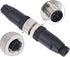M12 5-Pin Female Circular Aviation Connector Plug 12mm Waterproof Circular Aviation Connector Plug Adapter 4 Pack...