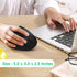 Ergonomic Optical Wireless Mouse Stylish Rechargeable 2.4G Optical Vertical Mice Cordless Mouse with USB Receiver, 800/1200 /1600 DPI, 5 Buttons f...