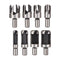 Rocaris 8pcs Wood Plug Cutter Drill Bit Set Straight and Tapered Taper Cutting Tool Cork Drill Bit Knife 6mm 10mm 13mm 16mm...