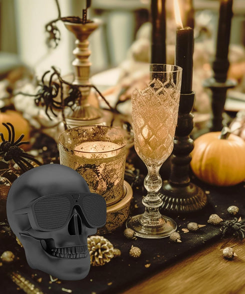Dubbs Hardware Skull Speaker Portable Wireless Cool Bluetooth Speaker - Great Audio and Stereo Quality - Makes a Spooky Addition to your Halloween...