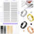 100 Pcs Ring Sizer Adjuster for Loose Rings with Ring Size Measuring Tool, Plug-in Invisible Ring Guards Silicone Tightener EVA Foam Ring Size Adj...