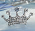 Gyn&Joy Shine Silvery Tone Clear Crystal Rhinestones Queen Princess Crown Pin Brooch...