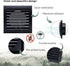 Vent Systems 4'' Inch Anthracite Pack of 2 Louvered Air Vent Covers and Bathroom Exhaust Vents, Dryer Vent Cover Keeps Out Insects, Birds and Rode...