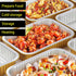 Aluminum Foil Pans with lids 10pack Heavy Duty 2LB Small foil pan 8.5"×6" Disposable, For Microwave & Oven Safe Cooking,Baking,A takeaway food con...
