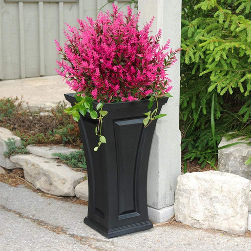 GREENRAIN 8 Bundles Artificial Lavender Flowers Outdoor Fake Flowers for Decoration UV Resistant No Fade Faux Plastic Plants Garden Porch Window B...