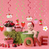 Strawberry 1st Birthday Party Hanging Swirls Decor, Fruit Strawberry Party Hanging Streamers for Strawberry Sweet One Birthday Girls Berry Sweet T...