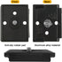 2 Pack Quick Release Plate, Tripod Quick Release Adapter Compatible for Manfrotto 200PL-14 QR Cameras Tripod, Camera Mounting Adapter with 1/4" an...