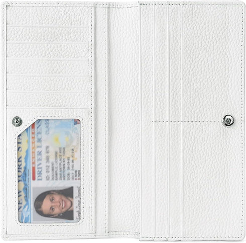 GOIACII Wallets for Women RFID Blocking Ultra Slim Real Leather Credit Card Holder Clutch...