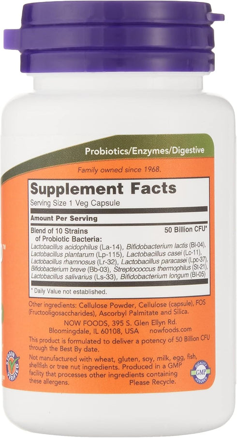 Now Foods - Probiotic 10-50 Billion 50 Veg Capsules...