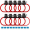 MuHize Inline Fuse Holder 12V - Upgraded 16 Gauge Automotive ATC/ATO Standard Fuse Holders with 15 AMP Standard Blade Fuses(10 Pack)...