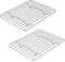 P&P CHEF 2-Pieces Small Cooling Baking Racks, Stainless Steel Grid Rack for Cooking Roasting Drying Grilling, 9.75'' x 7.5'' x 0.75'', Oven & Dish...
