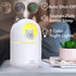 Small Humidifier Cute Portable Cool Mist Humidifier 300ML 7 Color Night Light USB Air Humidifier for Bedroom Office Desk Car Plants Travel (White)...