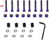 Skateboard Purple Hardware Kit - Mounting Screws & Nuts Set for Longboard Skateboard & Cruiser - Ultra Strong alloy...