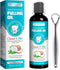 Oil Pulling - Coconut & Mint Oil Pulling Mouthwash with Tongue Scraper, Alcohol Free, Natural Organic Essential Oil for Mouth, Bad Breath Cleaner,...