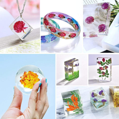 15g/bag Dried Flowers,100% Natural Dried Flowers Herbs Kit for Soap Making, DIY Candle Making,Bath - Include Rose Petals,Lavender,Don't Forget Me,...
