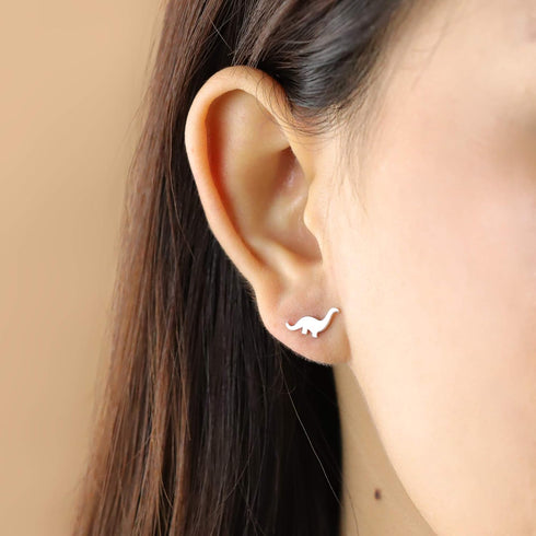 Boma Jewelry Sterling Silver Brontosaurus Dinosaur Stud Earrings...