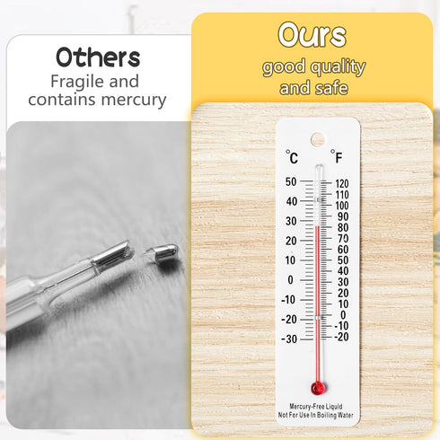 Maitys 20 Pcs Student Thermometers Mercury Free Science Thermometer School Supplies Boiling Point Thermometers for Classroom Teaching Tools...