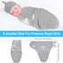 3 Pack Preemie Swaddle Blanket with Hat Set Preemie Hats Baby Receiving Blanket Swaddle Wrap for Preemie Newborn (Classic Style)...