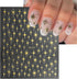 6Sheets Star Nail Art Stickers, 3D Self-Adhesive Purple Gold Silver Black White Stars Nail Design Sticker Starlight Nail Decals for Women DIY Fren...