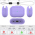 HUABERICH Anti-Lost Case for Airpods Pro 2nd Gen,Unibody Soft Silicone Protective Cover,Wireless Charging, LED Visible,Sports Case with Lanyard (p...