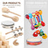 6PCS Musical Instruments for Kids Toddler Natural Wooden Percussion Toy Sets Preschool Education Music Instruments Present for Birthday Christmas ...