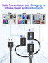 [Apple MFi Certified 3 in 1 USB Cable,USB A to Lightning/Type-C/Micro,3 in 1 Charging Cable, Multi Charger Cable,Compatible with iPhone,iPad,Samsu...