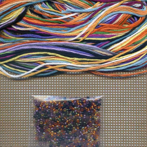 Muriel The Witch Halloween Beaded Cross Stitch Kit Mill Hill 2015 Hocus Pocus Trilogy MH195203...