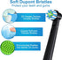 8 Pack Replacement Toothbrush Heads Compatible with Oral b Electric Toothbrush (4 Black)...