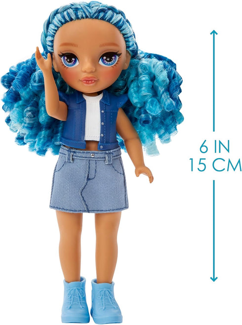 Rainbow High Littles – Sapphire Bradshaw, Blue 5.5" Posable Small Doll with Purse, Magical Pet Yeti, Girls Toy Gift, Kids Ages 4-12 Years...