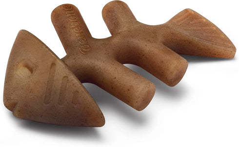 Benebone Set of 1 Fishbone/Wishbone Durable Dog Chew Toys, Real Fish, Real Bacon, Made in USA, Small...