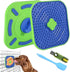 Interactive Licking Mat for Dog Crate,Feeder Pad, Boredom&Anxiety Relief, Peanut Butter & Yogurt Lick Plate, Safe Soft Treat Dog Training Gift wit...
