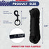 Flag Pole Rope Kit 50Ft x 1/4" Diameter Halyard Rope with 4 Pcs Zinc Alloy Swivel Snap Hooks Clips Outdoor Flagpole Hardware Accessories Camping R...