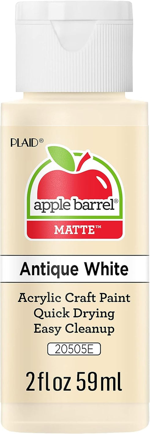 Apple Barrel Acrylic Paint in Assorted Colors (2 oz), 20505, Antique White...