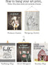 Silly Goose Gifts Funny Rustic Farm Animal Themed Bathroom Decor Wall Art Print Sets, Typography Country Bath Pictures Signs Wood Style (Adorable ...