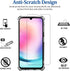 for Samsung Galaxy A24 4G Phone Case with 3 Pack Tempered Glass Screen Protectors, Soft TPU 4 Corner Drop-Proof and Scratch-Proof Transparent Prot...