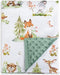 BORITAR Baby Blanket for Boys Girls Super Soft Double Layer Minky with Dotted Backing, Lovely Woodland Animal Design Blanket for Toddler Newborn 3...