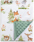BORITAR Baby Blanket for Boys Girls Super Soft Double Layer Minky with Dotted Backing, Lovely Woodland Animal Design Blanket for Toddler Newborn 3...