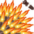 Super-Bright Extendable Orange Halloween Decoration100 Lights 19.6ft UL Certified Mini Bulb String Lights Set for Outdoor Halloween Home Christmas...