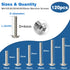 120PCS Assortment?Cabinet Pull and Knob Screws, M4×25/30/35/40/45/50mm, Machine Screws with Pan Washer Head, Metal Phillips Screws Kit for Drawer,...