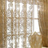 1 Panel Luxury European Sheer Curtain Grommet Top Floral Embroidery Sheer Curtain for Living Room Hollow Semi-Shading Voile Curtain Simple Modern ...