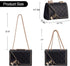 Aiqudou Quilted Crossbody Bag for Women - Leather Shoulder Bag Fashion Chain Small Purse...