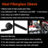 Heat Sleeve Fiberglass Adjustable Heat Shield High Temp Black Colour 5FT-25MM(1") for Car Wire Loom Brake Line Cable Protection...