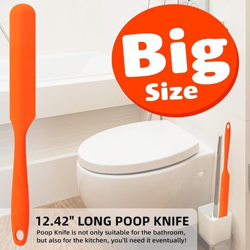 Big Poop Knife Gag Gifts, 12.42 Inch Long Poop Cutter Knife Silicone Pranks Funny Gag Gifts for White Elephant Gift Exchange, Christmas Stocking S...